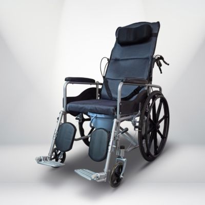 Xe lăn tay ngả giường bằng pittong có lót nệm S216-1PTX