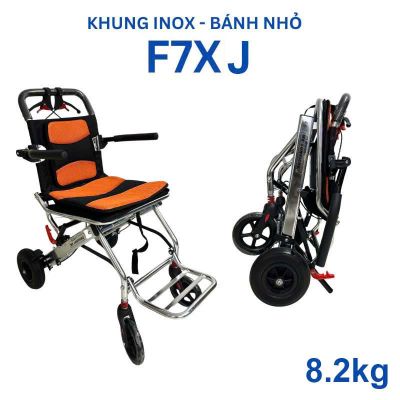 Xe Lăn Gấp Gọn Khung Inox Chính Hãng Du Lịch NIKITA NKT-F7XJ