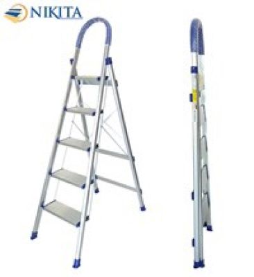Thang nhôm ghế tay vịn 5 bực nikita DL05 (1M25)