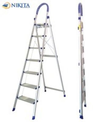 Thang ghế nhôm tay vịn báy bực nikita DL07 (1M70)
