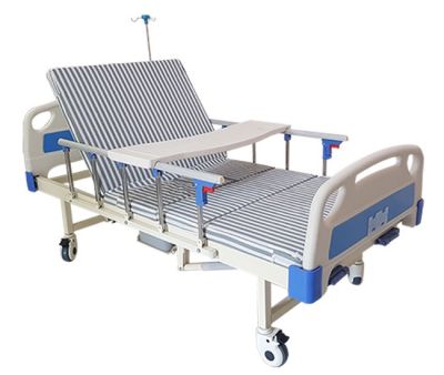 GIƯỜNG Y TẾ-GIƯỜNG BỆNH NHÂN CƠ 3 TAY QUAY NIKITA DCN- 03 ĐƯỢC TẶNG THÊM MỘT BỘ GA TRÁI GIƯỜNG CAO CẤP