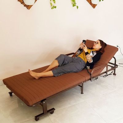 GIƯỜNG GẤP NÂNG ĐẦU GIƯỜNG XẾP GỌN TỰ ĐỘNG NIKITA HQ85 D 1,9m x R 0,85m x C 0,35m