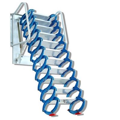 THANG GÁC XẾP CẦU THANG GÁC MÁI XẾP GỌN ỐP TƯỜNG NIKITA TGM03 KHUNG NHÔM BỰC NHÔM